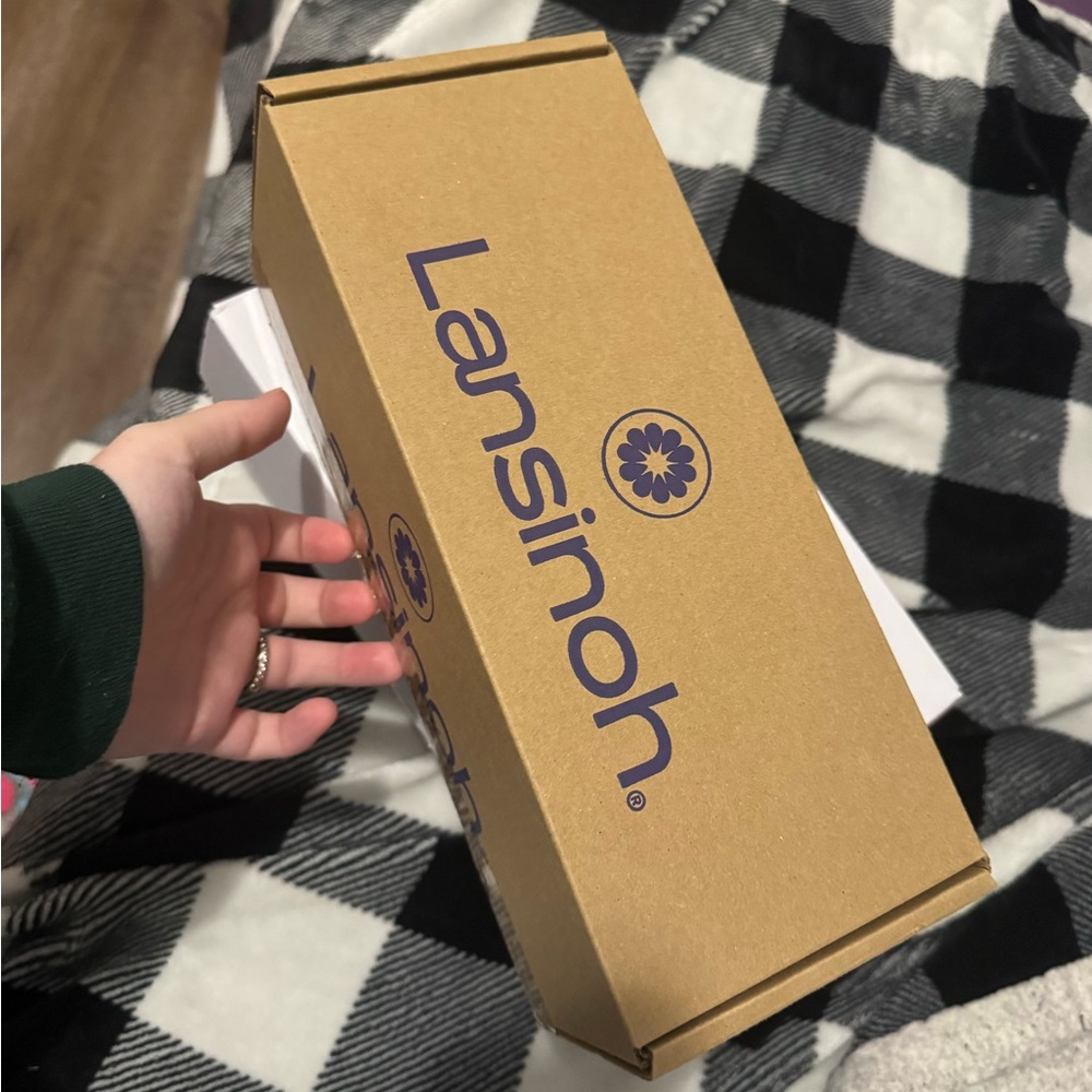 Lansinoh Brown Box with Purple Logo
